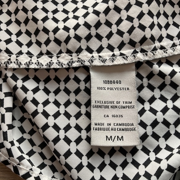 Black and White patterned dress - Picture 2 of 2